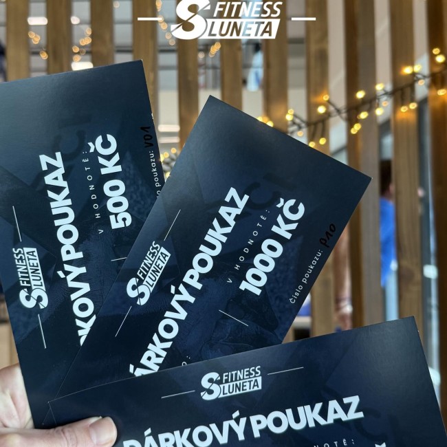 Dárkové poukazy.